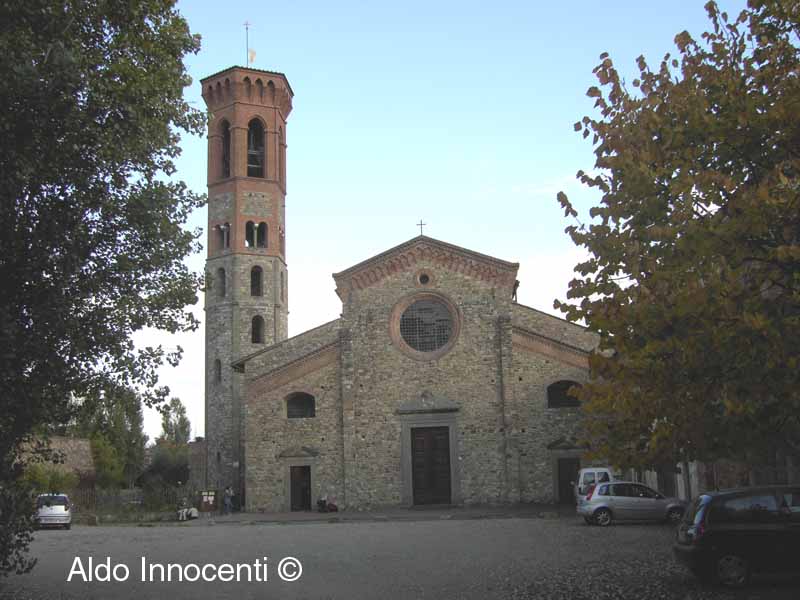 BADIA A SETTIMO: FACCIATA E CAMPANILE 2' IMMAGINE